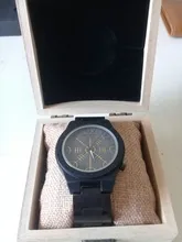 Reloj de madera bambú con mensaje y logo grabado personalizable, reloj OEM tallado con diseño creativo e impresión láser hecho a pedido, n° de producto