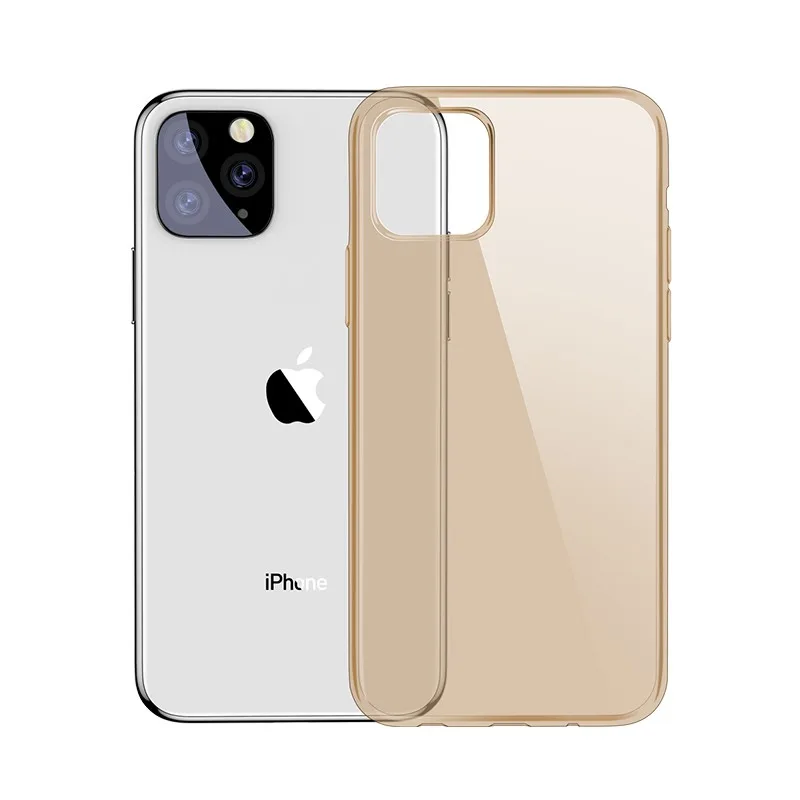 Чехол Baseus Simplicity Series For iP 6.5inch ARAPIPH65S-0V(Прозрачно-золотой