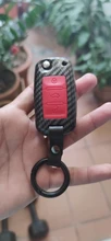 High Quality Mature Carbon Fiber Matte Car Key Case For Volkswagen Polo Golf Skoda Superb