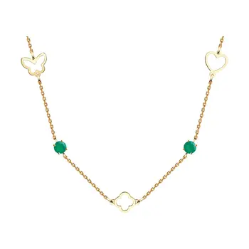 

Sokolov necklace in Gold with agate, fashion jewelry, gold, 585, women's male