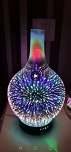 Aroma Diffuser Glass-Vase Essential-Oil Cool-Mist-Humidifier Waterless Auto Light And