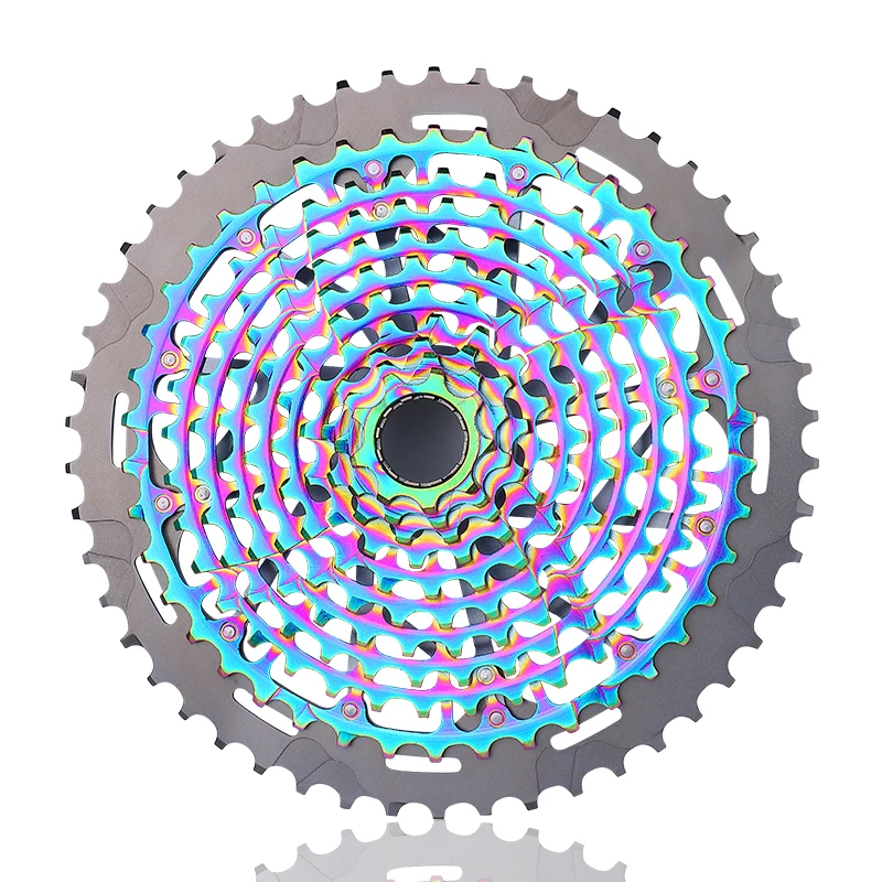 12 S 9T MTB 12 Velocidad 9-50T y 11 velocidad 9-50T XD casete de bicicleta Arco Iris acero completo bicicleta de montavena 11 S ru