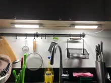 LED Kitchen Light Wall-Lamp Tube-Bar Closet Under-Cabinet-Lights Eu-Plug Bedroom Full-Set