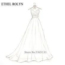 ETHEL ROLYN индивидуальный заказ свадебное платье индивидуальный Размер Свадебные платья Vestido De Noiva