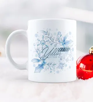 

Personalized Christmas Happy birthday Themed White Mug Cup-12