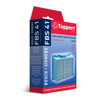 

HEPA filter Topperr FBS 41 vacuum cleaner BOSCH, SIEMENS series GS 10, G