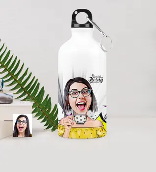 

Personalized Women 'S Caricature Of Metal Water bowl (500 ml.) 6