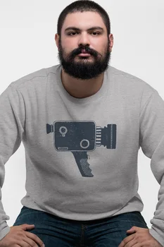 

Angemiel Wear Cinema Camera Gray Men 'S Sweatshirt