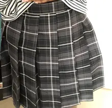 Minifaldas Harajuku de estilo coreano para mujer, faldas Kawaii a la moda, de cintura alta, falda escocesa plisada