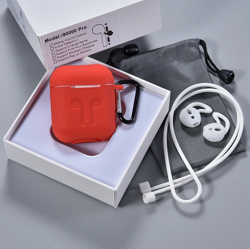 Red Kits I90000 Pro TWS gps беспроводной Bluetooth наушники i90000 Pro Супер бас регулятор громкости наушники PK i500 i9000 MAX TWS - Цвет: Red Kits