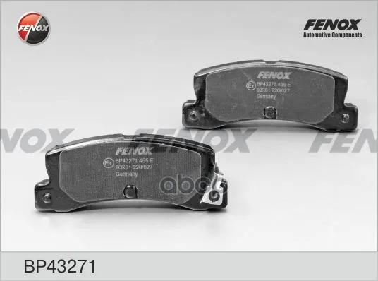Колодки Тормозные Дисковые FENOX арт. BP43271