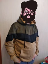 Los hombres sudaderas con capucha Patchwork 2020 otoño Casual Sudadera con capucha hombre gruesas sudaderas con capucha ropa informal estilo Hip Hop con capucha suéter ropa