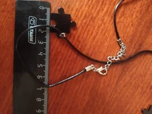 Las parejas rompecabezas collares 2 unids/set para las mujeres amante oro y negro de Color plata rompecabezas colgante collar de joyería Love regalo