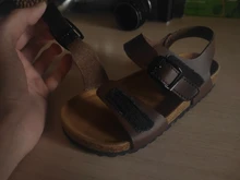 Sandalias de cuero suave para niños y niñas, zapatos informales, Unisex, verano, 1-3, 4-6 años