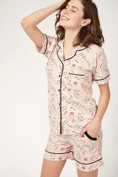 

Happiness ist. Women's Pattern Shorts Pajamas set NL00006