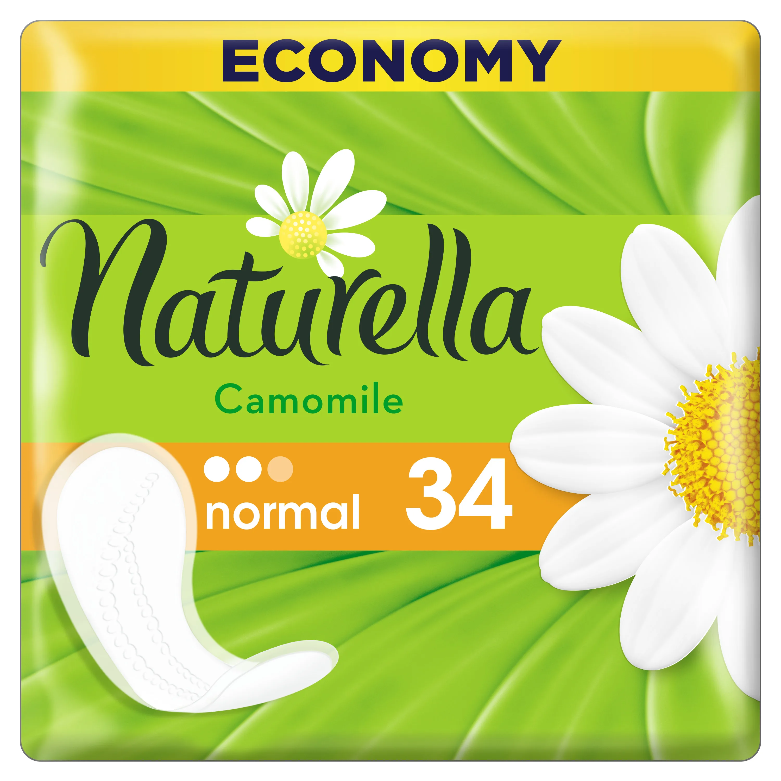 Женские ароматизированные ежедневные прокладки Naturella Normal(с ароматом ромашки), 34 шт