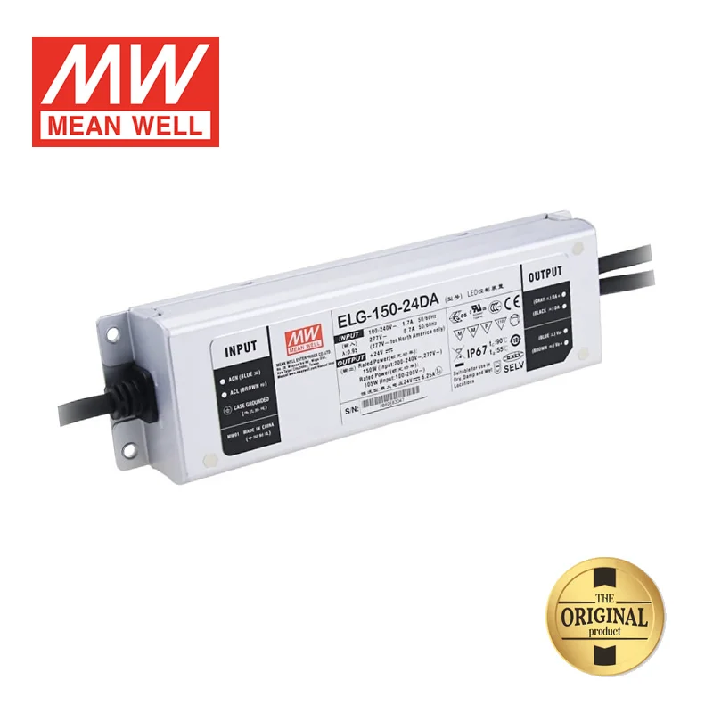 ELG-150-24DA 24VDC 6.25A 105 Вт DALI Диммируемый светодиодный драйвер MeanWell | Лампы и освещение