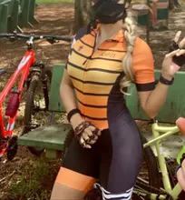 Sportswear Jumpsuit Short-Sleeve Road-Bike Cycling Ciclismo Womens Kaffett New Feminino