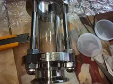 304-Stainless-Steel Fitting Tri-Clamp Sight Glass Homebrew Diopter Clover OD 38mm-Pipe