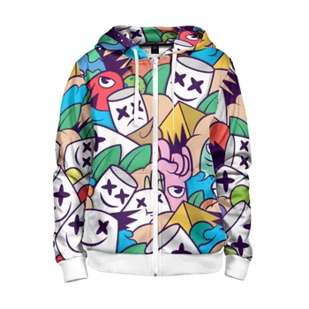 

Children's sweatshirt 3D with zipper Marshmallow