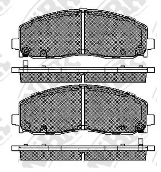 

Brake pads CHRYSLER GRAND VOYAGER/DODGE CARAVAN 12 front NIBK PN53003