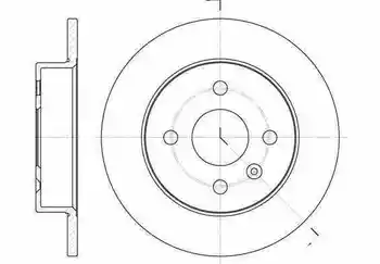 

9196587 REAR BRAKE DISC OPEL MERIVA