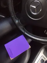 Bolsa Retro rusa para matrícula de coche, Cartera de cuero PU suave para documentos de conducción de automóviles, tarjetero