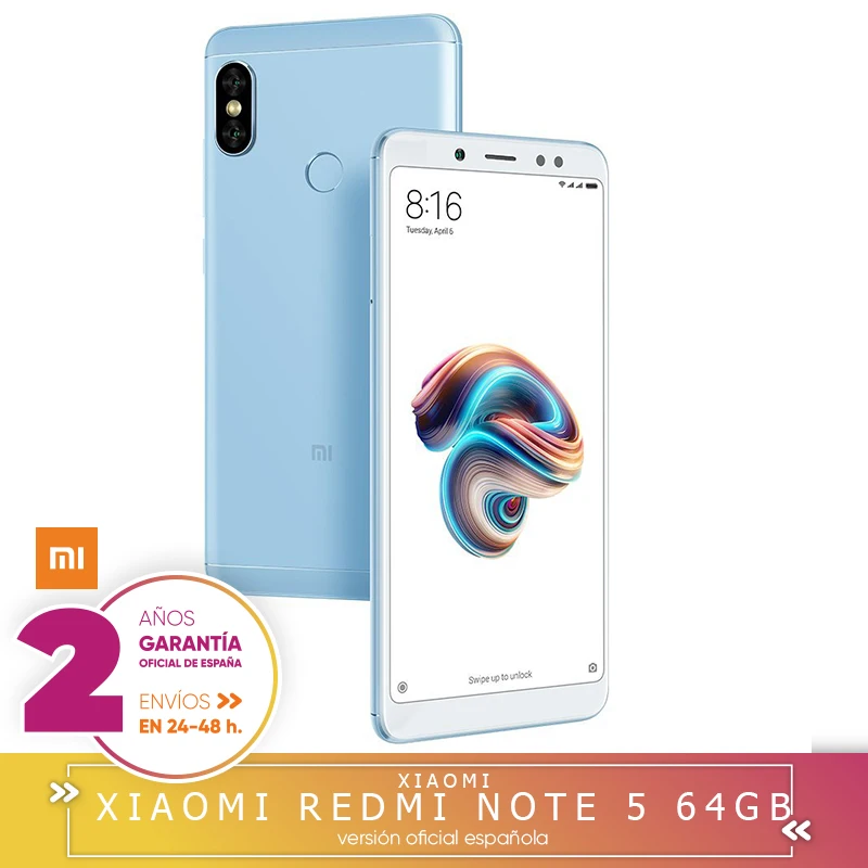 -Garantía Y Versión Española-Xiaomi Redmi Note 5 - Smartphone de 5.9\