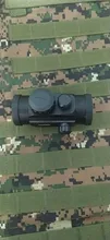 Mira telescópica para Rifle de caza táctica, visor óptico de 11mm y 20mm, punto rojo 1X40RD