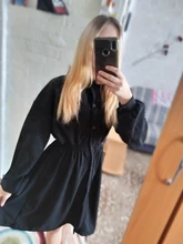 Vestido plisado de manga larga para mujer, estilo pijo, liso, dulce, sin definición, sencillo, elegante, japonés, estudiantes, ropa de calle