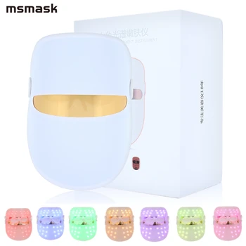 

7 Colors LED Facial Mask Purge Facial Skin Rejuvenation Masque Photon LED Mask Face light Therapy Reduce Wrinkle Anti Aging Tool