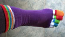 Yoga Socks Gym Non-Slip Fitness Pilates Colourful Five-Fingers Women Sport-5 BALLTE Elastic