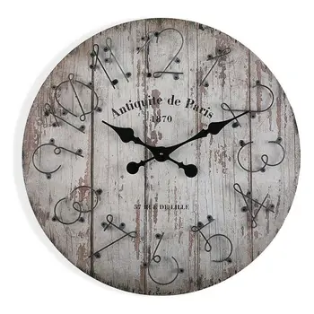 

Wall Clock MDF Wood/Metal (5 x 60 x 60 cm)