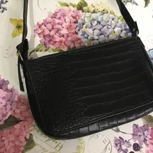Bolsas de mensajero de hombro con patrón de cocodrilo Retro para mujer, bolsos de mano Vintage, bandoleras lisas informales, bolso cruzado