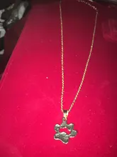 Collar dorado y plateado con huellas de perro y gato para mujer, accesorios de joyería, Gargantilla con pata de Animal