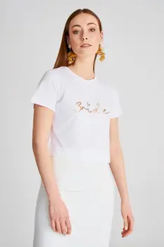 

Trendyol Crop Bride Printed T-Shirt TPRSS20TS1115
