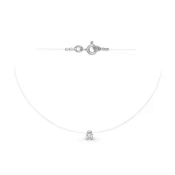 

Necklace on a line in silver with fiantite