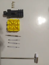 11 unids/set ver enlace para la banda hendidura Correa pulsera Extractor de pasadores de cadena regulador Kit de herramienta de la reparación para hombres reloj de las mujeres