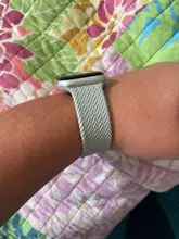 Correa de silicona trenzada elástica para Apple watch, correa de 44mm, 40mm, 38mm y 42mm para iWatch series 6, 5, 4, 3 se