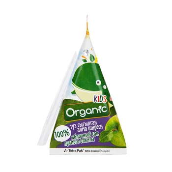 

Juice Organic kids Apple direct Press. Vitamins and minerals. Sugar free and preservative, no GMO. 65 ml (packing 48 PCs)