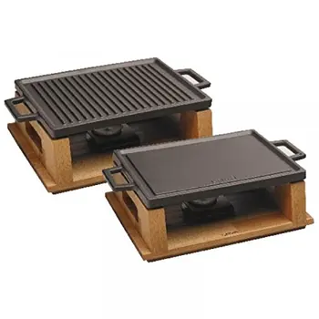 

Hot pot rectangular Cm 22x30 with cast iron support