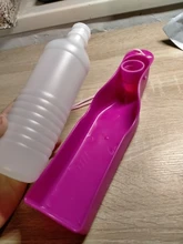 Botella de agua portátil de plástico para perros y mascotas, Bol plegable de viaje al aire libre, alimentador de agua potable, 250ml/500ml