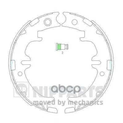 Колодки Ст.Торм.Lexus Gs 93-05/Is 01-/Ls 94-/Toyota Avensis Verso 01-/Rav4 Ii Nipparts N3502083 Nipparts арт. N3502083
