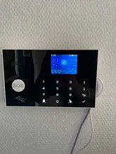 Sistema de alarma inalámbrico para uso en el hogar, detector de intrusos y ladrón con cable, detecta RFID TFT, con teclado táctil, 11 idiomas, soporte wifi/gsm de 433Mhz y compatible con Alexa
