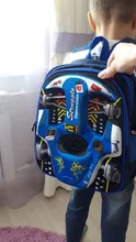 Mochila escolar 3D de EVA para niños y niñas, morral escolar de carreras, tridimensional, impermeable, con dibujos animados, 2019