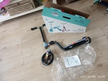 Scooter Folding Big-Wheels Toddlers Kids for with Adjustable-Height Gift 3-8-Year