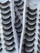 Pestañas postizas de visón 3D, extensiones de pestañas postizas de visón Natural, volumen espectacular, herramientas de maquillaje al por mayor, 10/20 pares