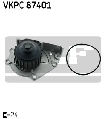 Помпа Rover 100/200/400 1.4i-1.8i 16V 89-00 SKF VKPC87401