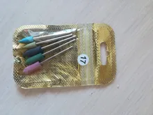 Juego de brocas de diamante para uñas, cortadores de manicura, piedra de cerámica de silicona, fresa eléctrica para máquina de manicura y pedicura, 6/7