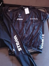 STRAVA-Conjunto de ropa de ciclismo Pro Team, camisa de manga corta para hombres, pantalones cortos para bicicleta, almohadilla de Gel 20D, transpirable, verano, 2021